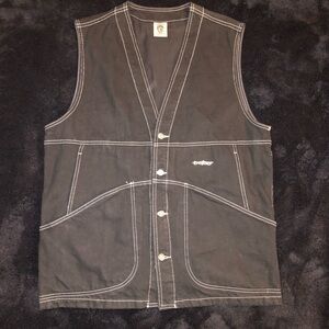 JNCO Denim Vest with pockets on front and back